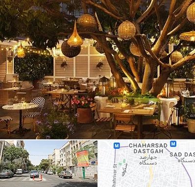 رستوران رو باز در چهارصد دستگاه