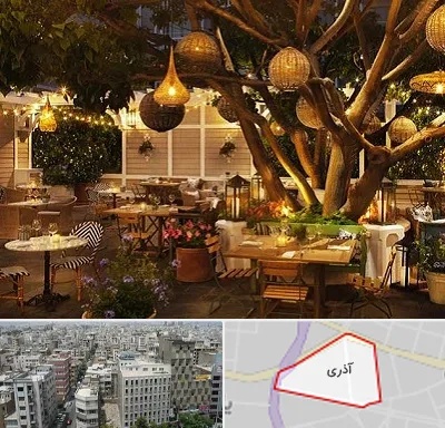 رستوران رو باز در آذری