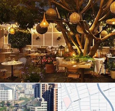 رستوران رو باز در خیابان بهشتی