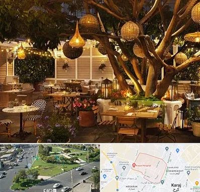 رستوران رو باز در شاهین ویلا کرج