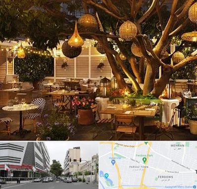 رستوران رو باز در بلوار فردوس 