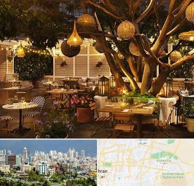 رستوران رو باز در شرق تهران 