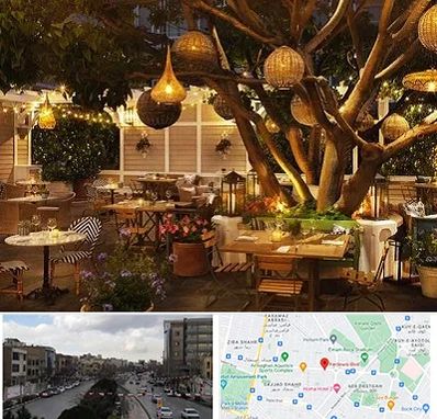 رستوران رو باز در بلوار فردوسی مشهد