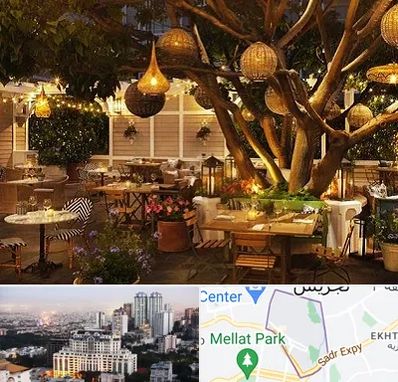 رستوران رو باز در الهیه 