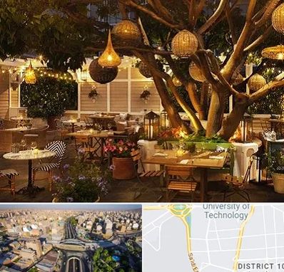 رستوران رو باز در استاد معین 