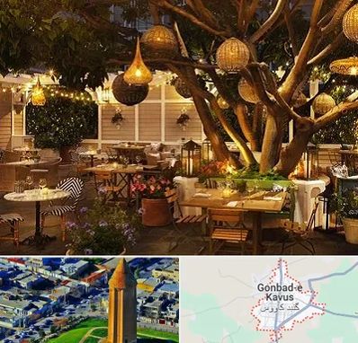 رستوران رو باز در گنبد کاووس