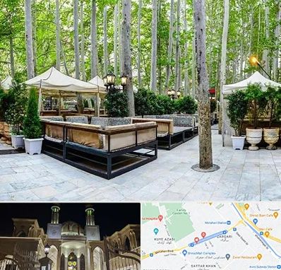 باغ رستوران در زرگری شیراز