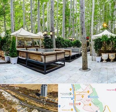 باغ رستوران در خیابان نیایش شیراز