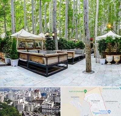 باغ رستوران در ولنجک 