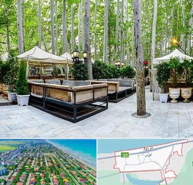 باغ رستوران در نور