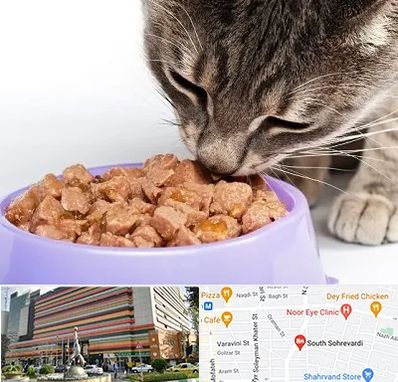 فروشگاه غذای گربه در سهروردی