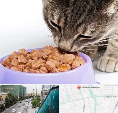 فروشگاه غذای گربه در بلوار فرحزادی