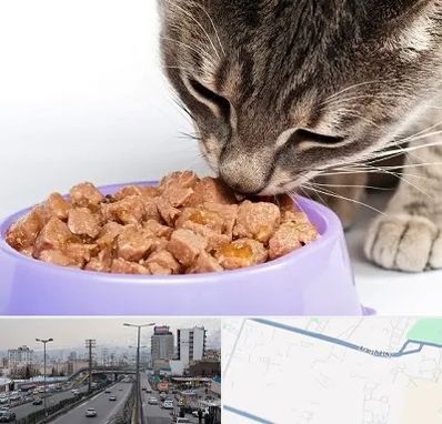 فروشگاه غذای گربه در بلوار ارتش