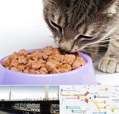فروشگاه غذای گربه در پارک وی