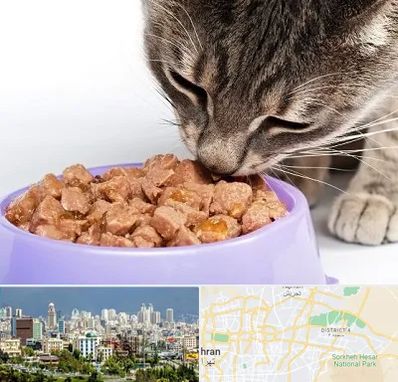 فروشگاه غذای گربه در شرق تهران 