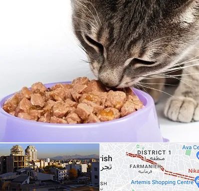 فروشگاه غذای گربه در فرمانیه