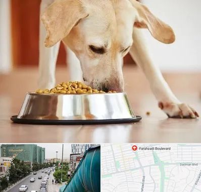 فروشگاه غذای سگ در بلوار فرحزادی