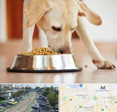فروشگاه غذای سگ در جنوب تهران