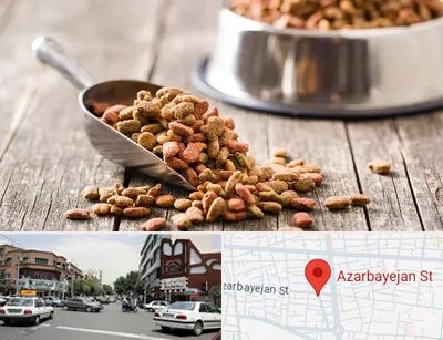 فروشگاه غذای حیوانات خانگی در خیابان آذربایجان
