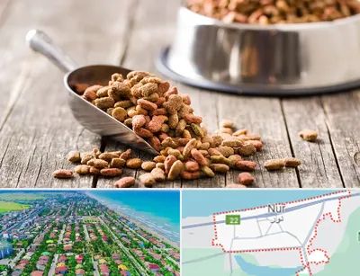 فروشگاه غذای حیوانات خانگی در نور