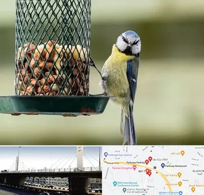 فروشگاه غذای پرندگان در پارک وی