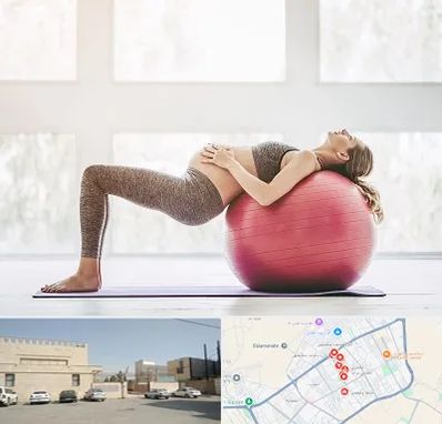 کلاس ورزش بارداری در نواب اسلامشهر