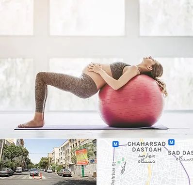 کلاس ورزش بارداری در چهارصد دستگاه