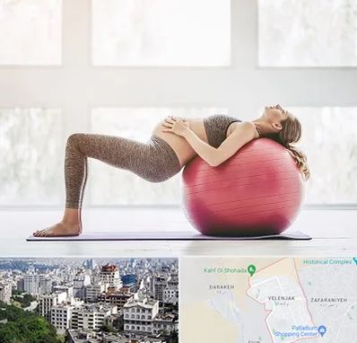کلاس ورزش بارداری در ولنجک 