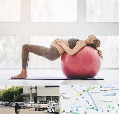 کلاس ورزش بارداری در قدوسی شرقی شیراز