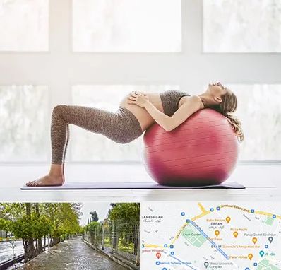 کلاس ورزش بارداری در خیابان ارم شیراز