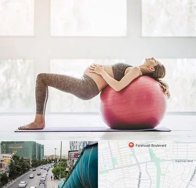 کلاس ورزش بارداری در بلوار فرحزادی