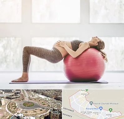 کلاس ورزش بارداری در پرند