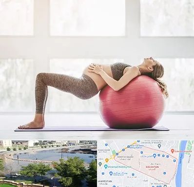 کلاس ورزش بارداری در گلستان اهواز
