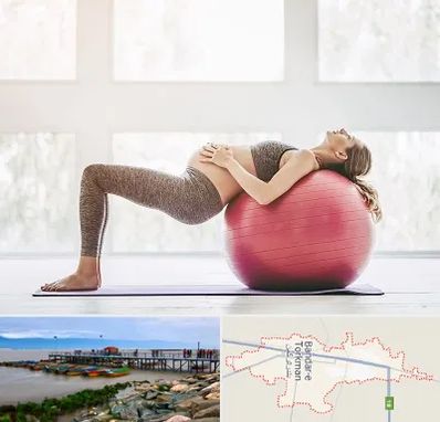 کلاس ورزش بارداری در بندر ترکمن