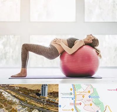 کلاس ورزش بارداری در خیابان نیایش شیراز