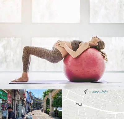 کلاس ورزش بارداری در خیابان قزوین