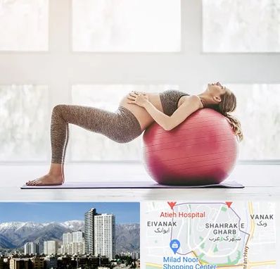 کلاس ورزش بارداری در شهرک غرب 