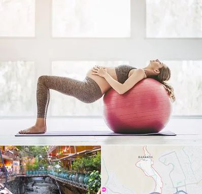 کلاس ورزش بارداری در درکه