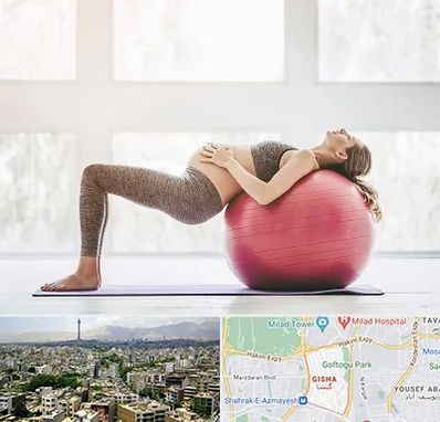 کلاس ورزش بارداری در گیشا