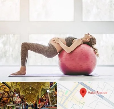 کلاس ورزش بارداری در بازار وکیل شیراز