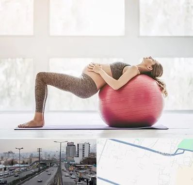 کلاس ورزش بارداری در بلوار ارتش