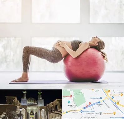 کلاس ورزش بارداری در زرگری شیراز