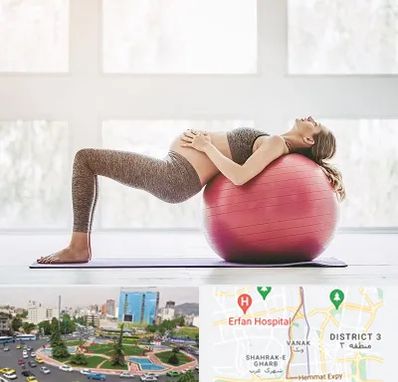 کلاس ورزش بارداری در ونک 