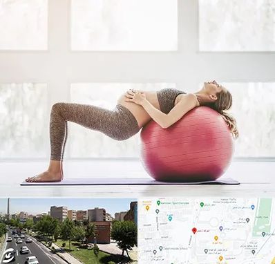 کلاس ورزش بارداری در شهرک آزمایش