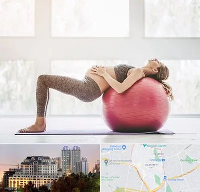 کلاس ورزش بارداری در فرشته 