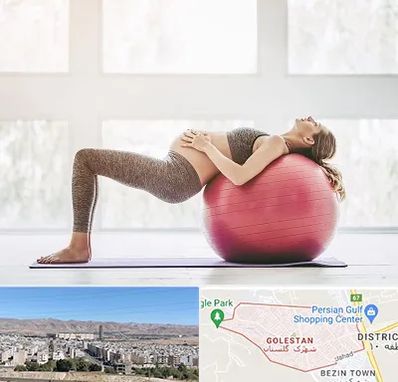 کلاس ورزش بارداری در شهرک گلستان شیراز