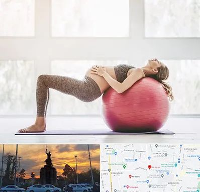 کلاس ورزش بارداری در میدان حر