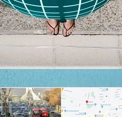 شنا بارداری در خیابان آزادی