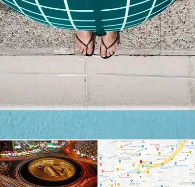 شنا بارداری در میدان ولیعصر