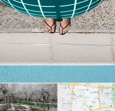 شنا بارداری در باغ فیض